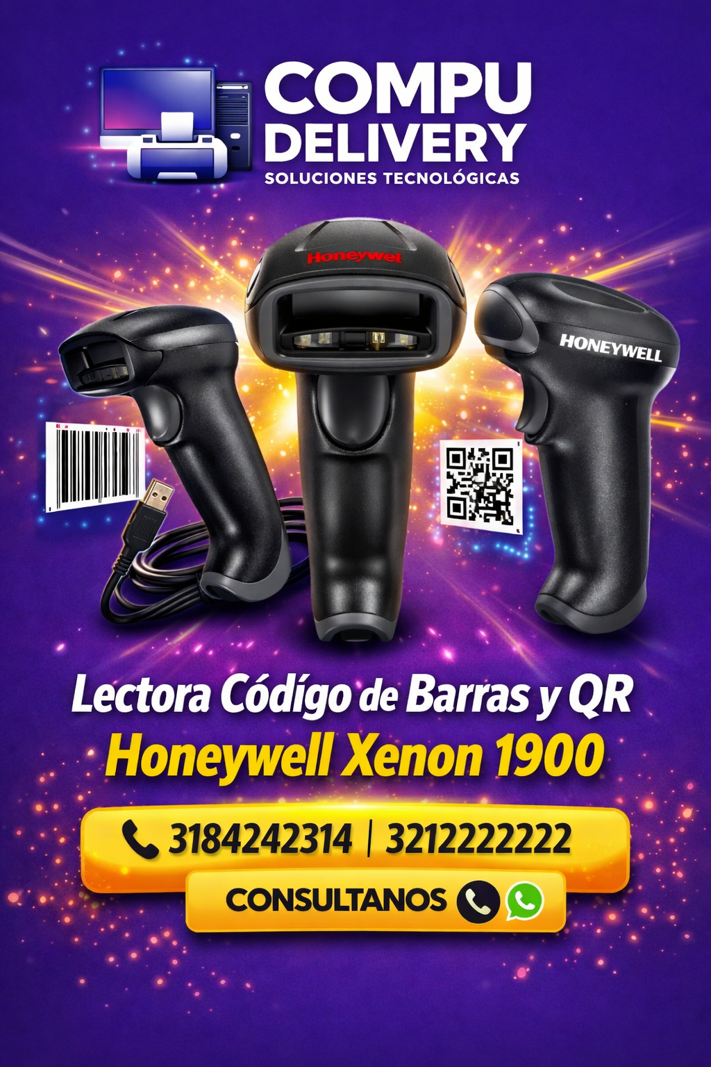 LECTORAS DE BARRAS HONEYWELL XENON1900